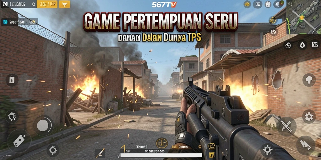 Tampilan pertempuran seru di 567TV dengan karakter dan senjata yang beragam.