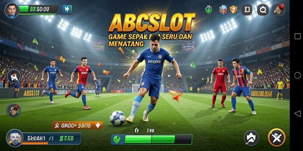 Tampilan gameplay seru dalam sepak bola di ABCSLOT.