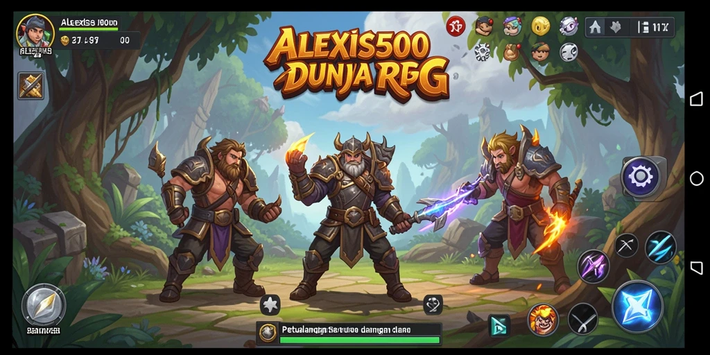 Gameplay seru dalam ALEXIS500 dengan aksi pertarungan yang mendebarkan.