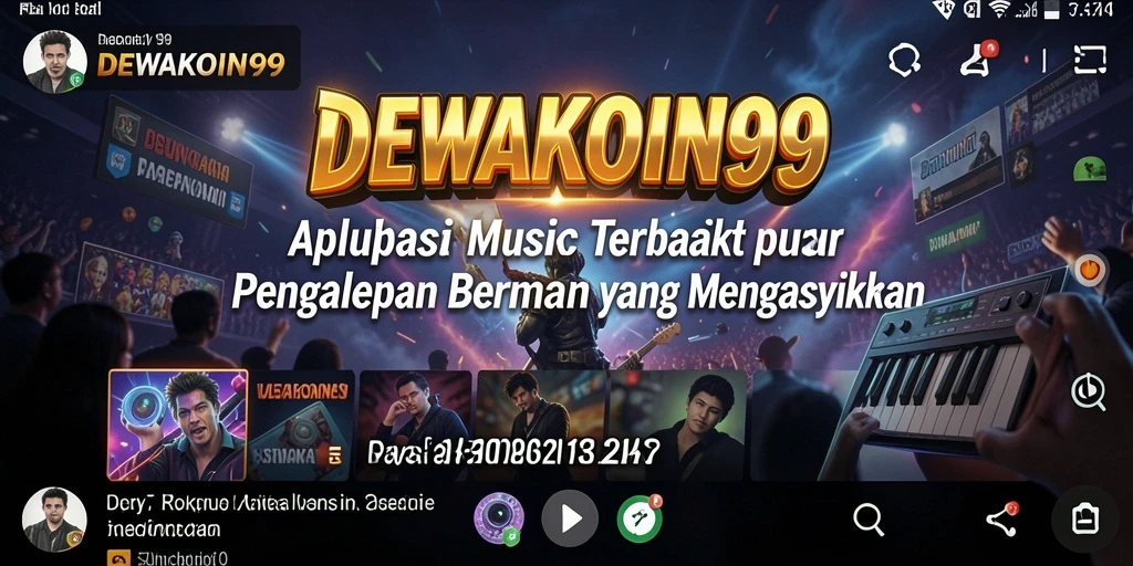 Tampilan gameplay DEWAKOIN99 saat pengguna menikmati musik interaktif.