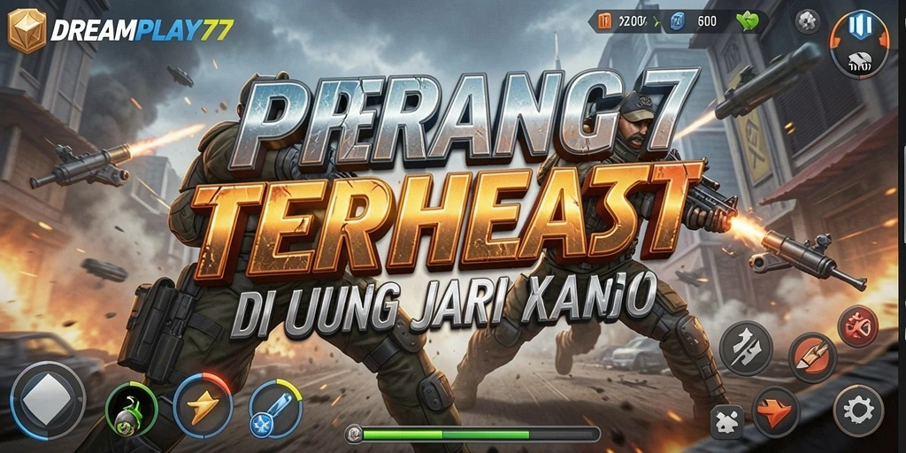 Screenshot gameplay menunjukkan pertempuran seru di DREAMPLAY77.