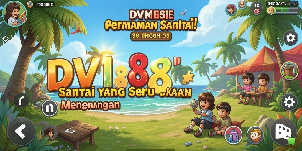 Tampilan gameplay santai dan menyenangkan dalam DV188.