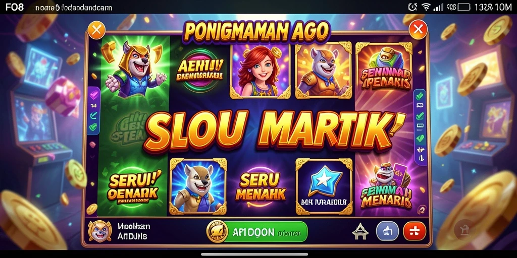 Tampilan gameplay Slot di FO8 yang menarik dan penuh warna.