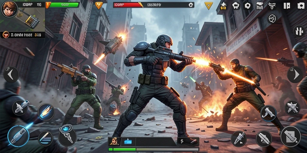 Tampilan gameplay aksi yang menegangkan dari IDRRP.