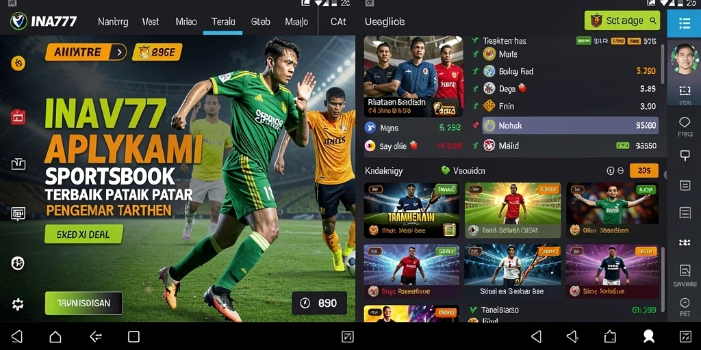Tampilan menarik dari gameplay Sportsbook di INA777.