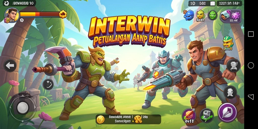 Screenshot INTERWIN menampilkan gameplay Arcade yang seru dan mendebarkan.