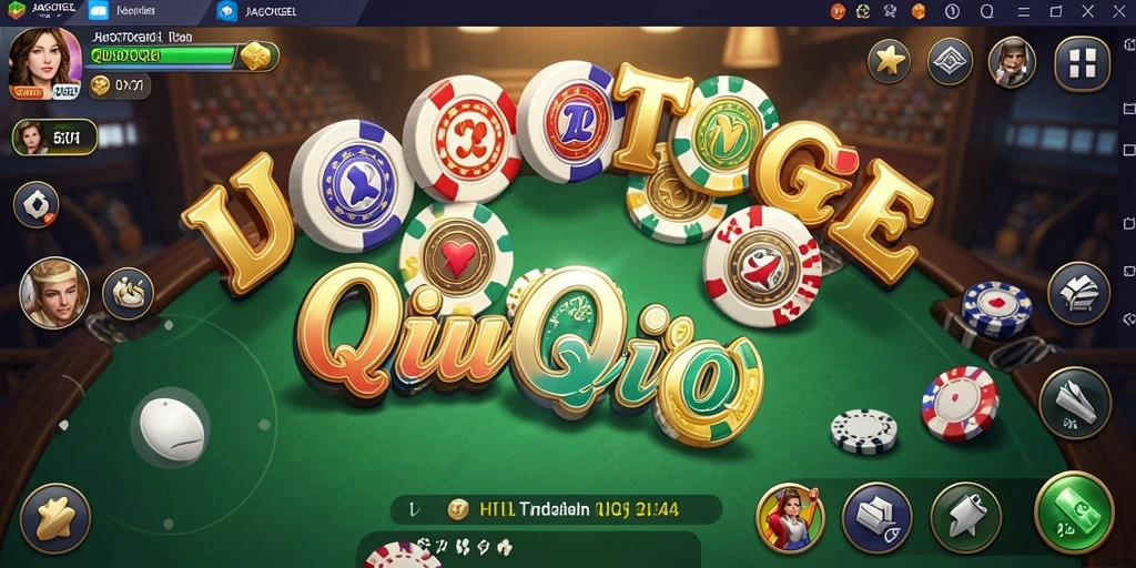 Tampilan menarik dari gameplay QiuQiu JAGOTOGEL.
