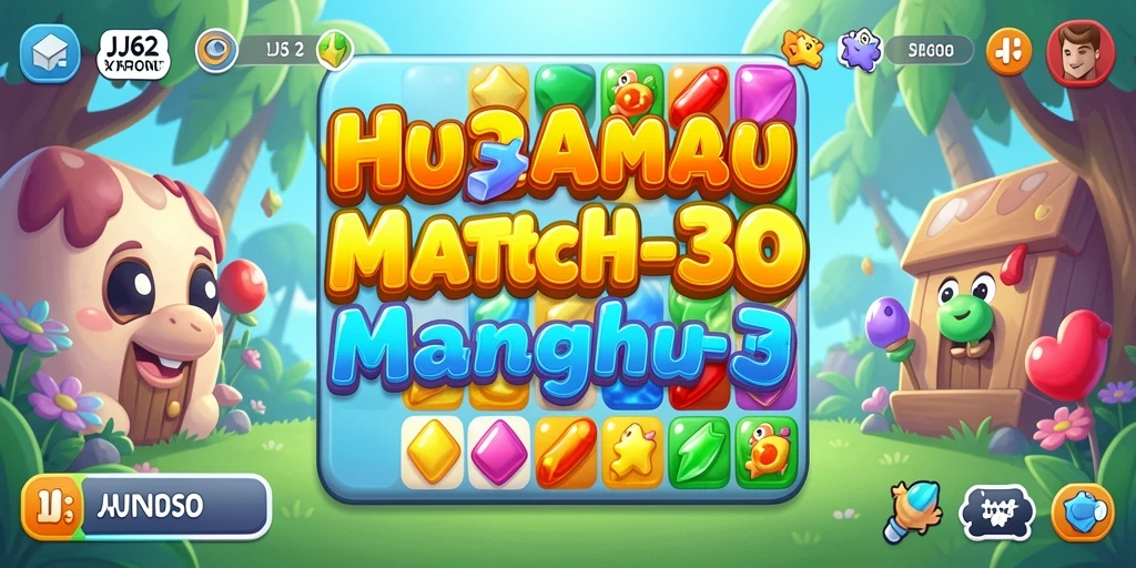 Tangkapan layar dari gameplay <strong>JJ62</strong> yang menampilkan keseruan mencocokkan item.