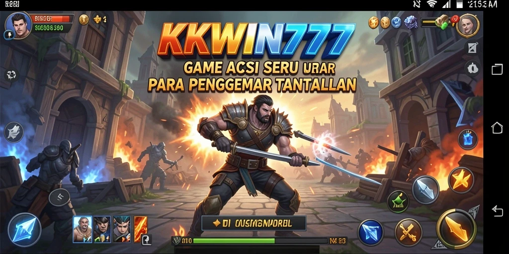 Tampilan gameplay KKWIN777 yang mendebarkan dan penuh aksi.