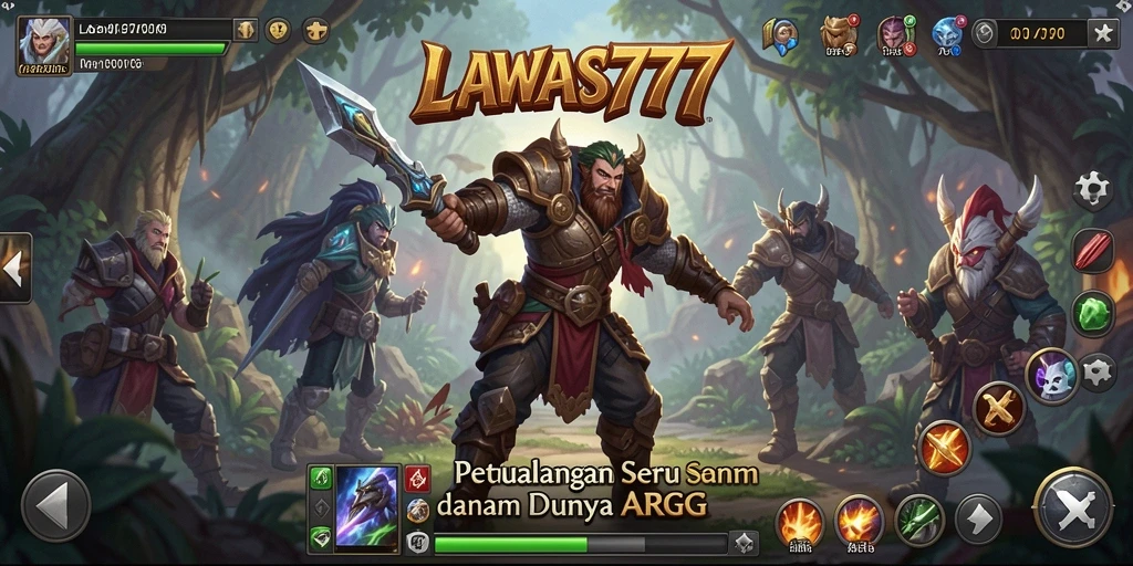 Tampilan gameplay seru di dunia fantasi LAWAS777.