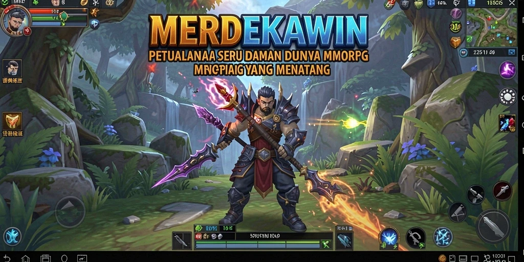 Tampilan gameplay seru dan interaktif dalam MERDEKAWIN.