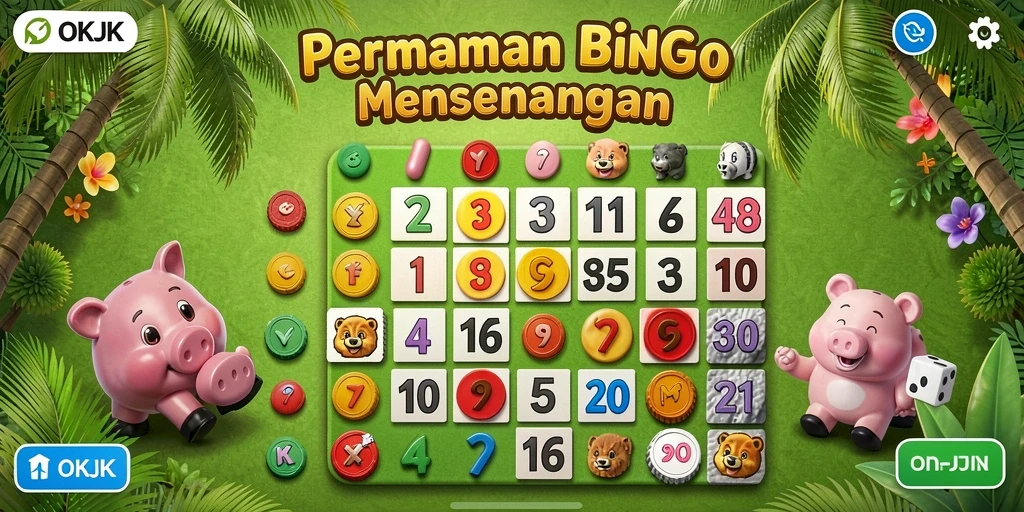 Tampilan gameplay OKJK yang seru dan interaktif di Bingo.