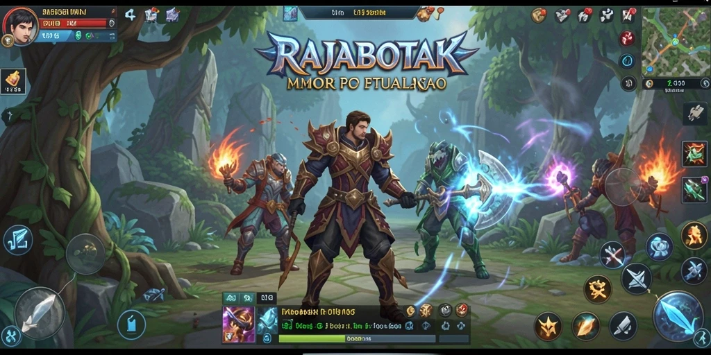 Screenshot gameplay RAJABOTAK menampilkan aksi petualangan yang menegangkan.