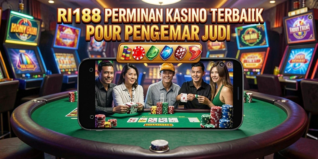Tampilan dinamis gameplay kasino di RI188 dengan dealer nyata.