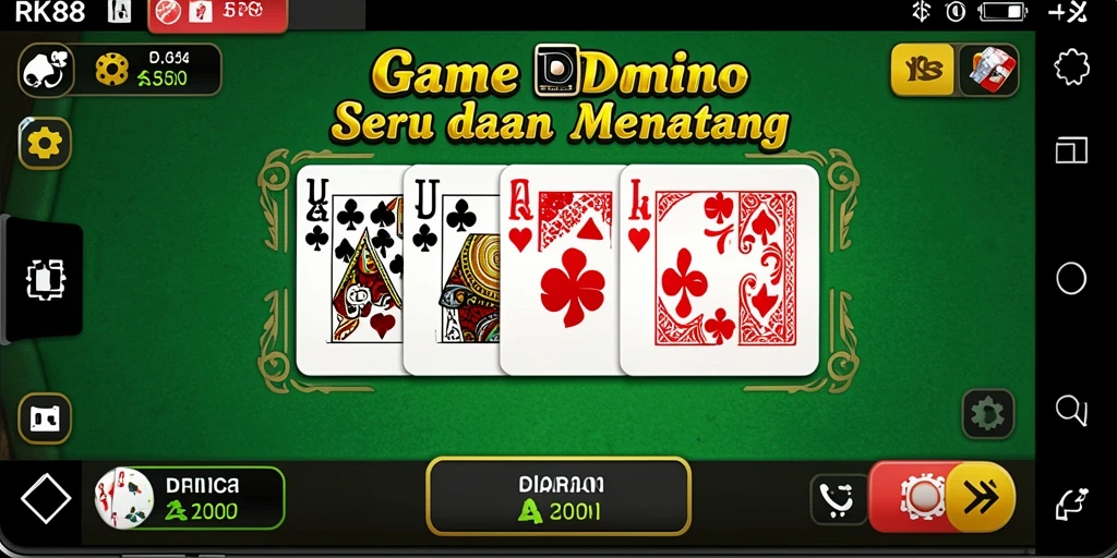 Tampilan seru gameplay Domino penuh strategi dan kesenangan.
