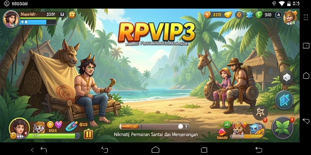 Screenshot RPVIP3 menunjukkan gameplay yang penuh warna dan menarik.