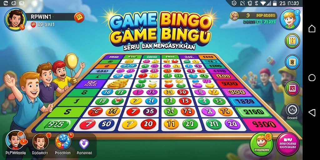 Tampilan menarik dari gameplay Bingo yang asyik.