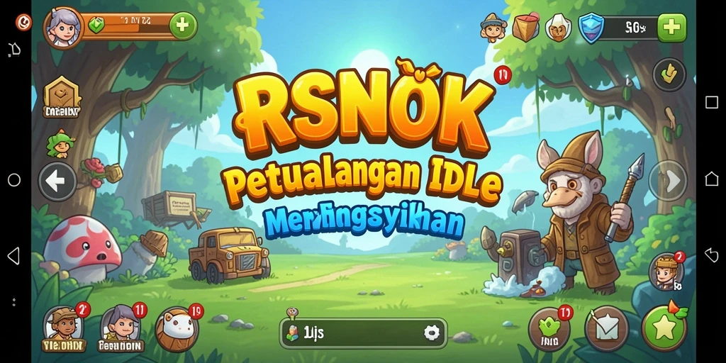Tampilan gameplay RSNOK yang menarik dalam genre Idle.