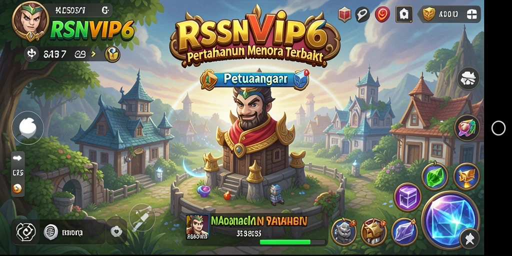 Tangkapan layar RSNVIP6 menampilkan aksi pertempuran menara yang intens.