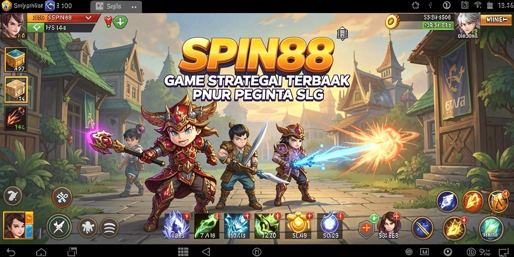 Tangkapan layar utama SPIN88 menunjukkan aksi strategi yang mendebarkan.
