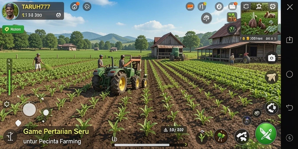 TARUH777 menampilkan gameplay seru dan menantang dalam bertani.