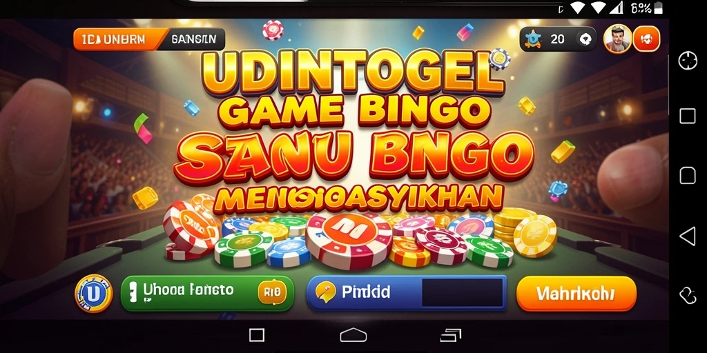 Screenshot gameplay UDINTOGEL menampilkan suasana seru permainan Bingo.